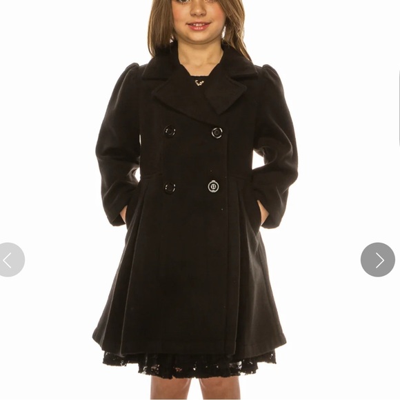 Other - Classic Black Kids Peacoat Size 6